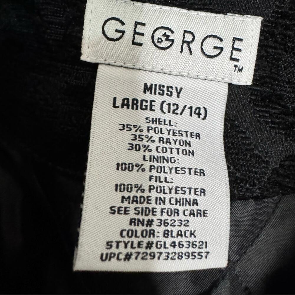 Y2K Brocade Coat Black Faux Fur Coller Goth Size Large Whimsigoth Goth - Picture 9 of 12